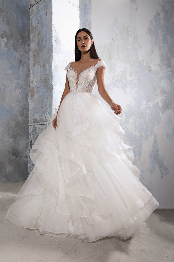 Купить свадебное платье «Клементс» Секрет Споса из коллекции Блеск 2022 года в салоне «Мэри Трюфель»
