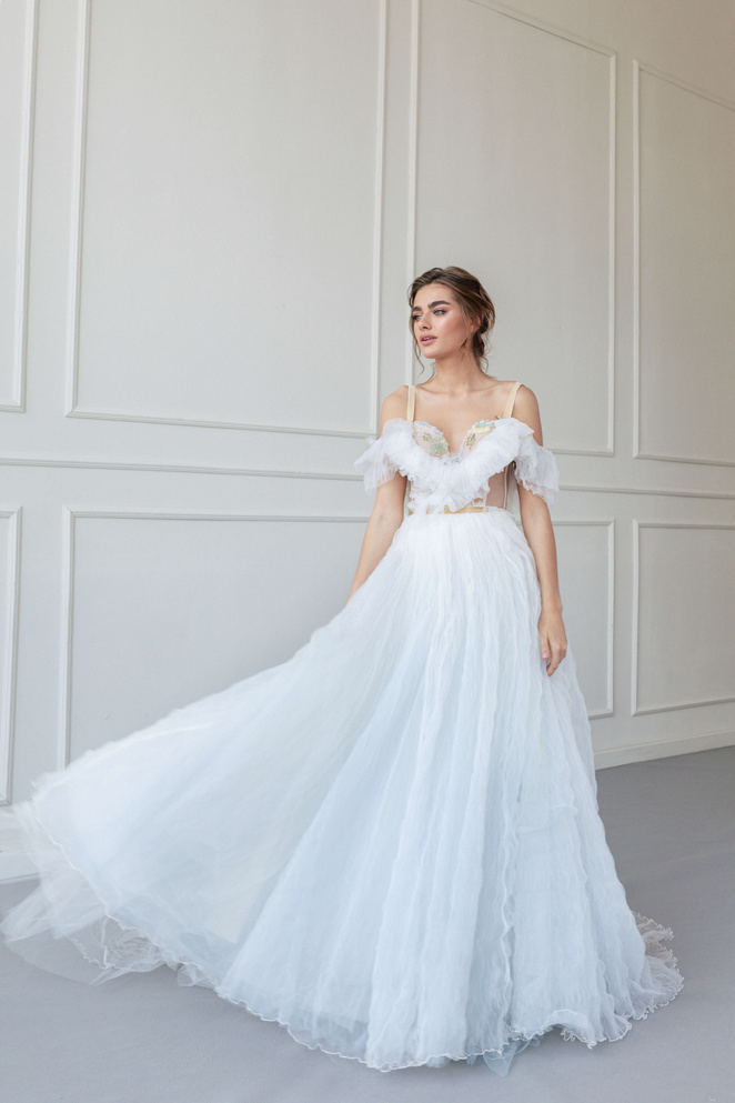 Купить свадебное платье «Мадлен» Анже Этуаль из коллекции 2020 года в салоне «Мэри Трюфель»