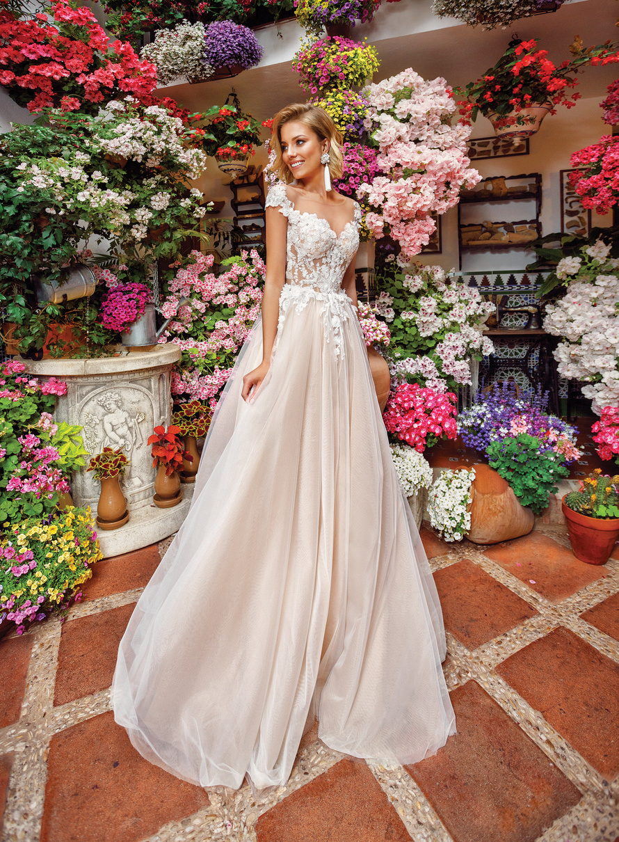 Купить свадебное платье «Кристия» Куклы из коллекции «Фловер Дрим 2019» в салоне свадебных платьев