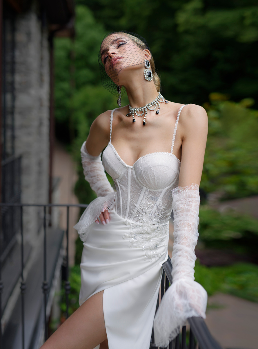 Купить свадебное платье «Юста» Татьяна Каплун из коллекции Дыхание Времени 2023 года в салоне «Мэри Трюфель»