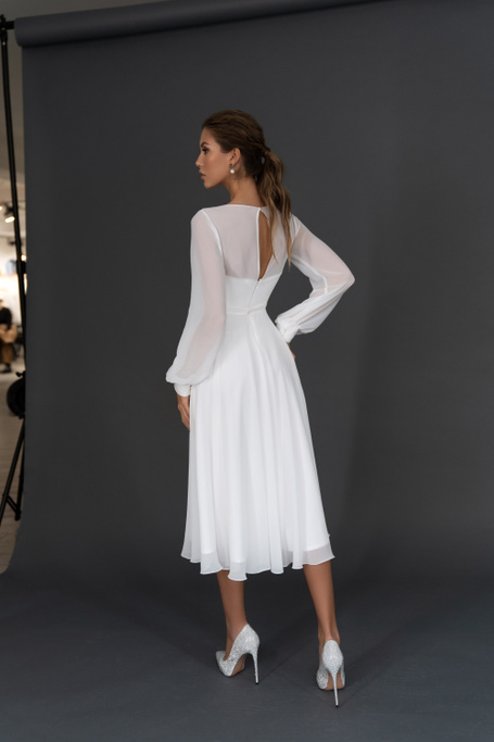 Свадебное платье «Осфадэль миди» Марта — купить в Санкт-Петербурге платье Осфадэль из коллекции 2021 года