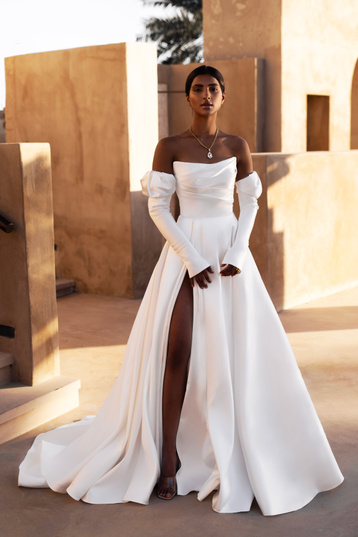 Buy Manama Natalia Romanova's wedding dress from the Dune 2025 collection at the Mary Trufel boutique