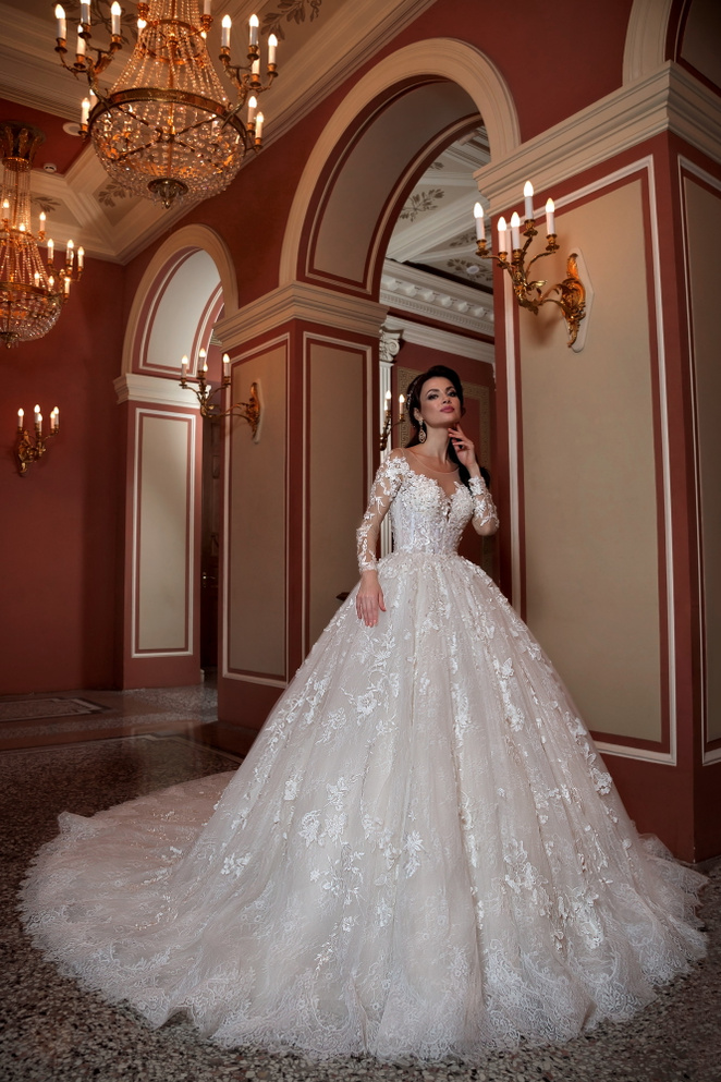 Купить свадебное платье Навиблю Брайдал (Арт. YKK-002) из коллекции 2019 в салоне