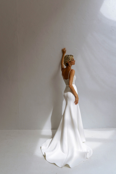 Купить свадебное платье «Эванс» Натальи Романовой из коллекции Блаш Бриз 2022 года в салоне «Мэри Трюфель»