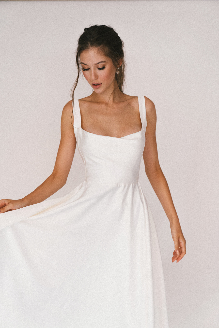 Купить свадебное платье «Элли миди» Юнона из коллекции 2020 года в салоне «Мэри Трюфель»