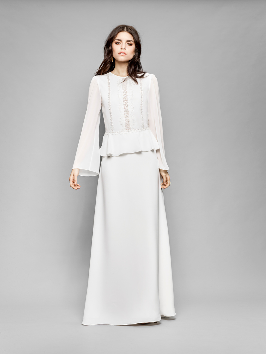 Купить свадебное платье «Нуэдж» Мерилиз из коллекции 2018 года в интернет-магазине