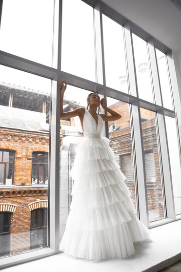 Купить свадебное платье «Патрина» Натальи Романовой из коллекции 2021 в салоне «Мэри Трюфель»