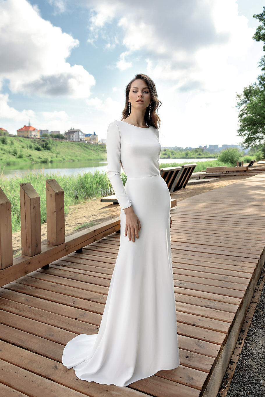 Купить свадебное платье «Эммануэль» Ателье Лейс Дизайн из коллекции 2021 года в салоне «Мэри Трюфель»