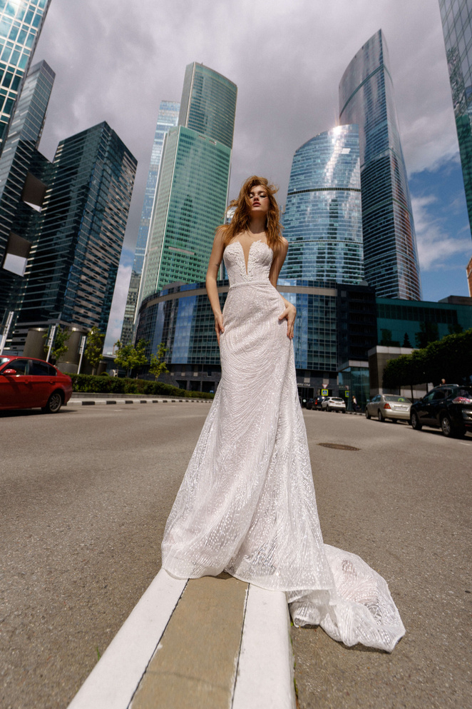 Купить свадебное платье «Лаффиа» Рара Авис из коллекции О Май Брайд 2021 года в интернет-магазине