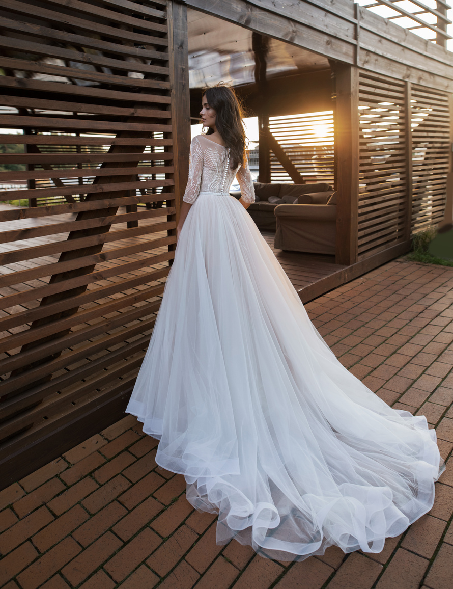 Купить свадебное платье «Кидни» Натальи Романовой из коллекции 2019 в Краснодаре