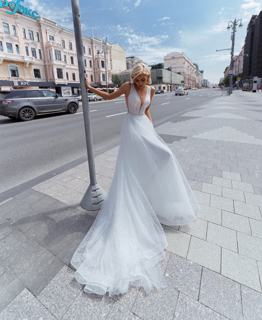 Купить свадебное платье «Мими» Натальи Романовой из коллекции 2021 в салоне «Мэри Трюфель»