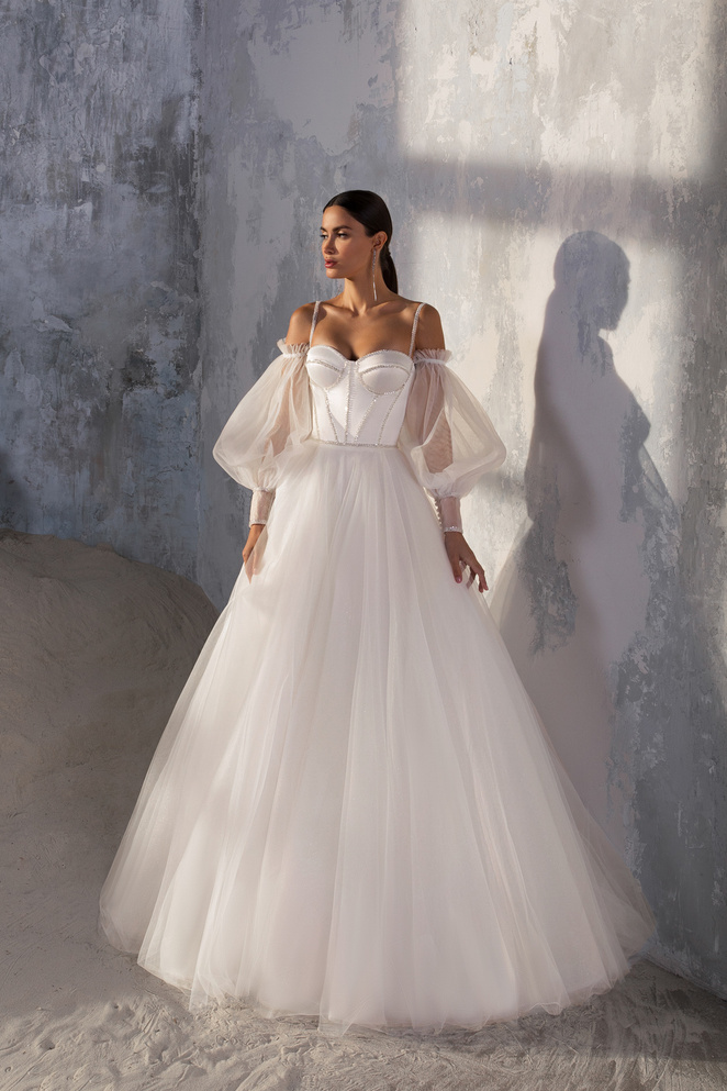 Купить свадебное платье «Ариан» Секрет Споса из коллекции Блеск 2022 года в салоне «Мэри Трюфель»