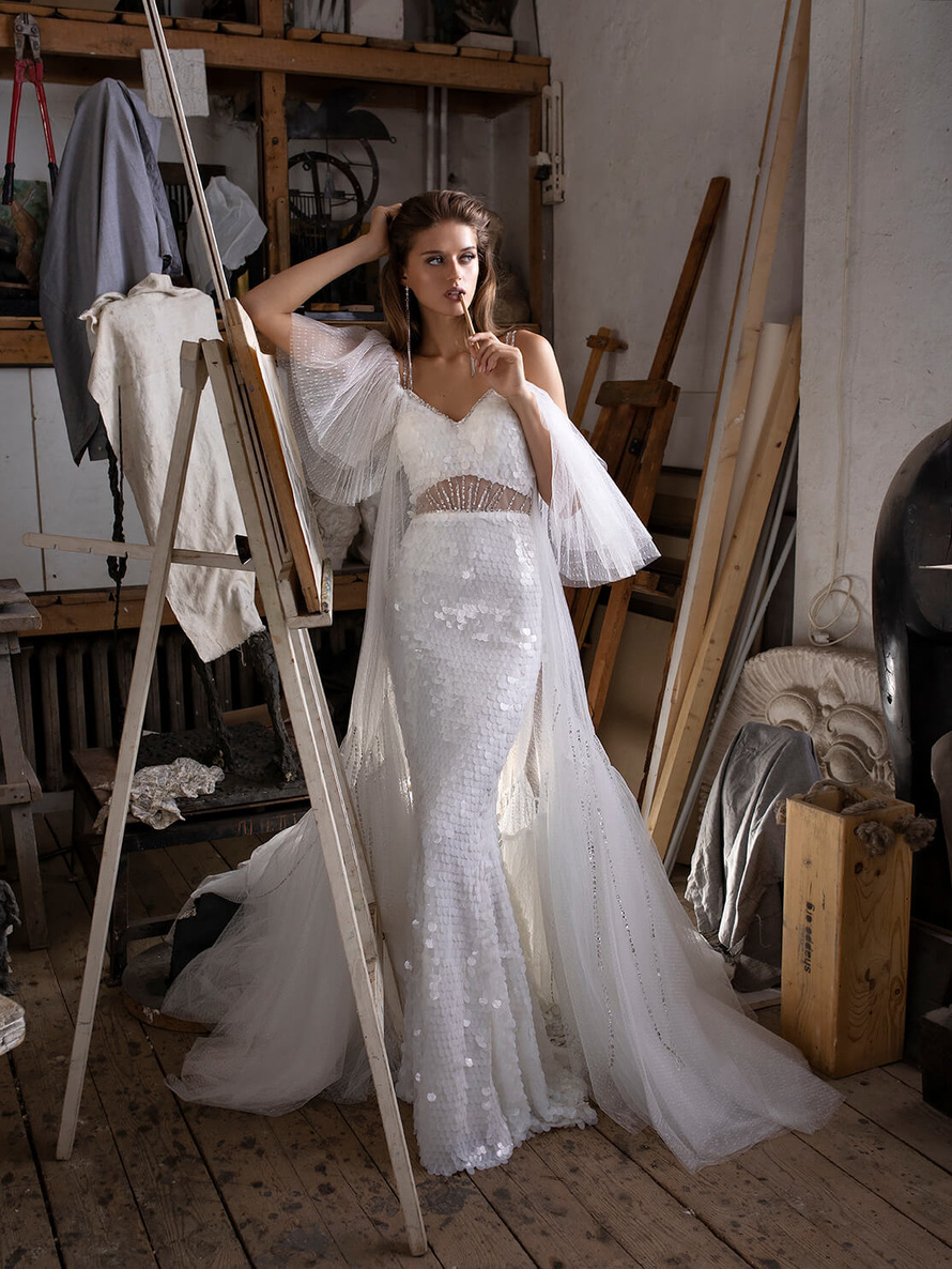 Купить свадебное платье «Скайлес» Рара Авис из коллекции Шайн Брайт 2020 года в интернет-магазине