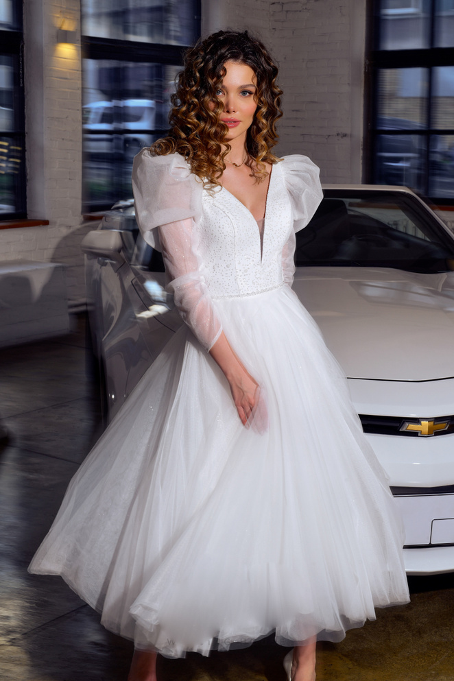 Купить свадебное платье «Алеста» Инфанта из коллекции 2022 года в салоне «Мэри Трюфель»