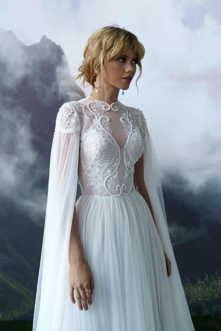 Купить свадебное платье «Вилланел» Бламмо Биамо из коллекции Сказка 2022 года в салоне «Мэри Трюфель» Вилланел