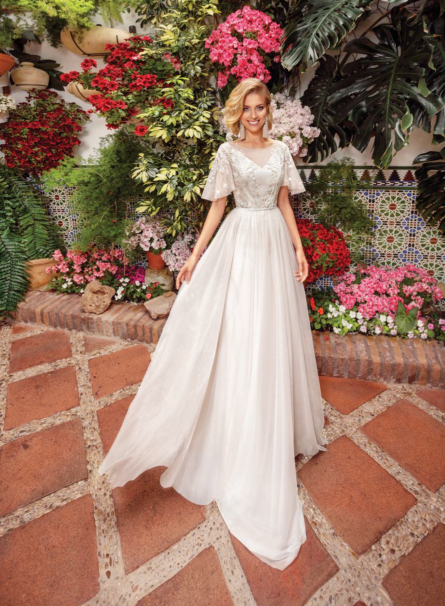 Купить свадебное платье «Аура» Куклы из коллекции «Фловер Дрим 2019» в Краснодаре