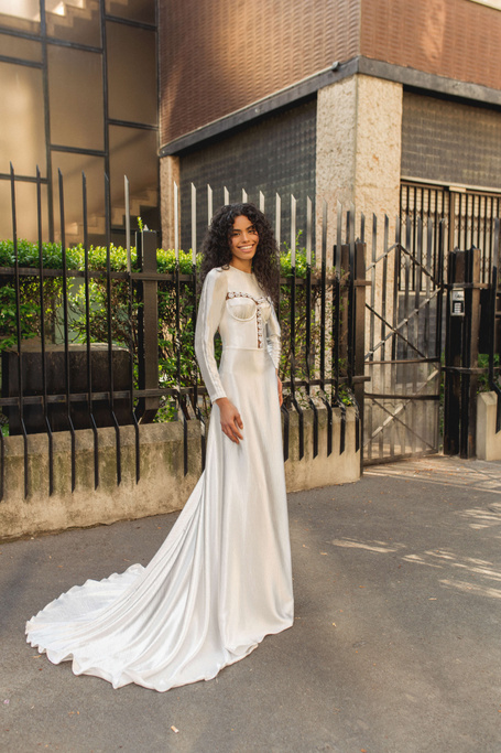 Купить свадебное платье «Пастиера» Рара Авис из коллекции Дольче Вита 2023 года в салоне «Мэри Трюфель»