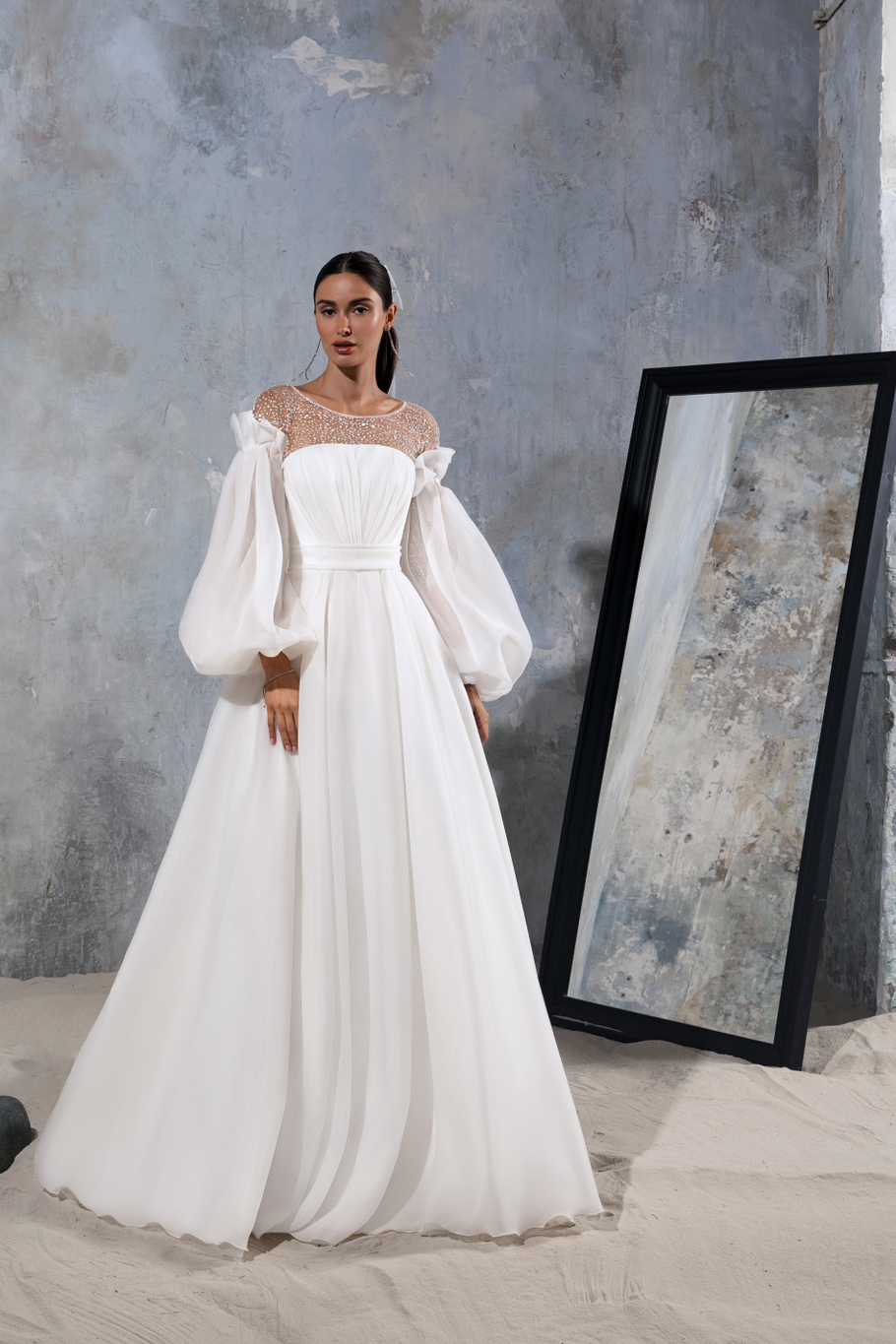 Купить свадебное платье «Залина» Секрет Споса из коллекции Блеск 2022 года в салоне «Мэри Трюфель»