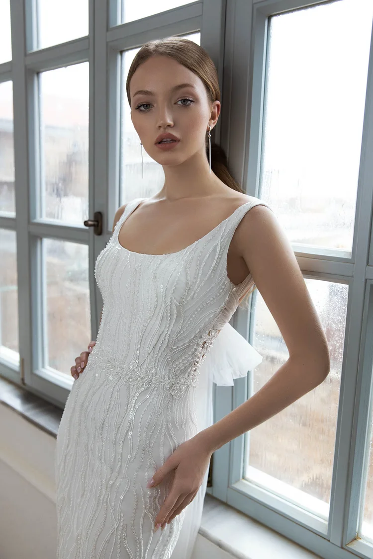 Купить свадебное платье «Мэйджест» Дарья Карлози из коллекции 2021 года в салоне «Мэри Трюфель» Мэйджест