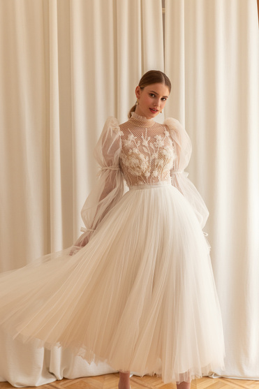 Купить свадебное платье «Нана» Евы Лендел из коллекции 2022 в «Мэри Трюфель»