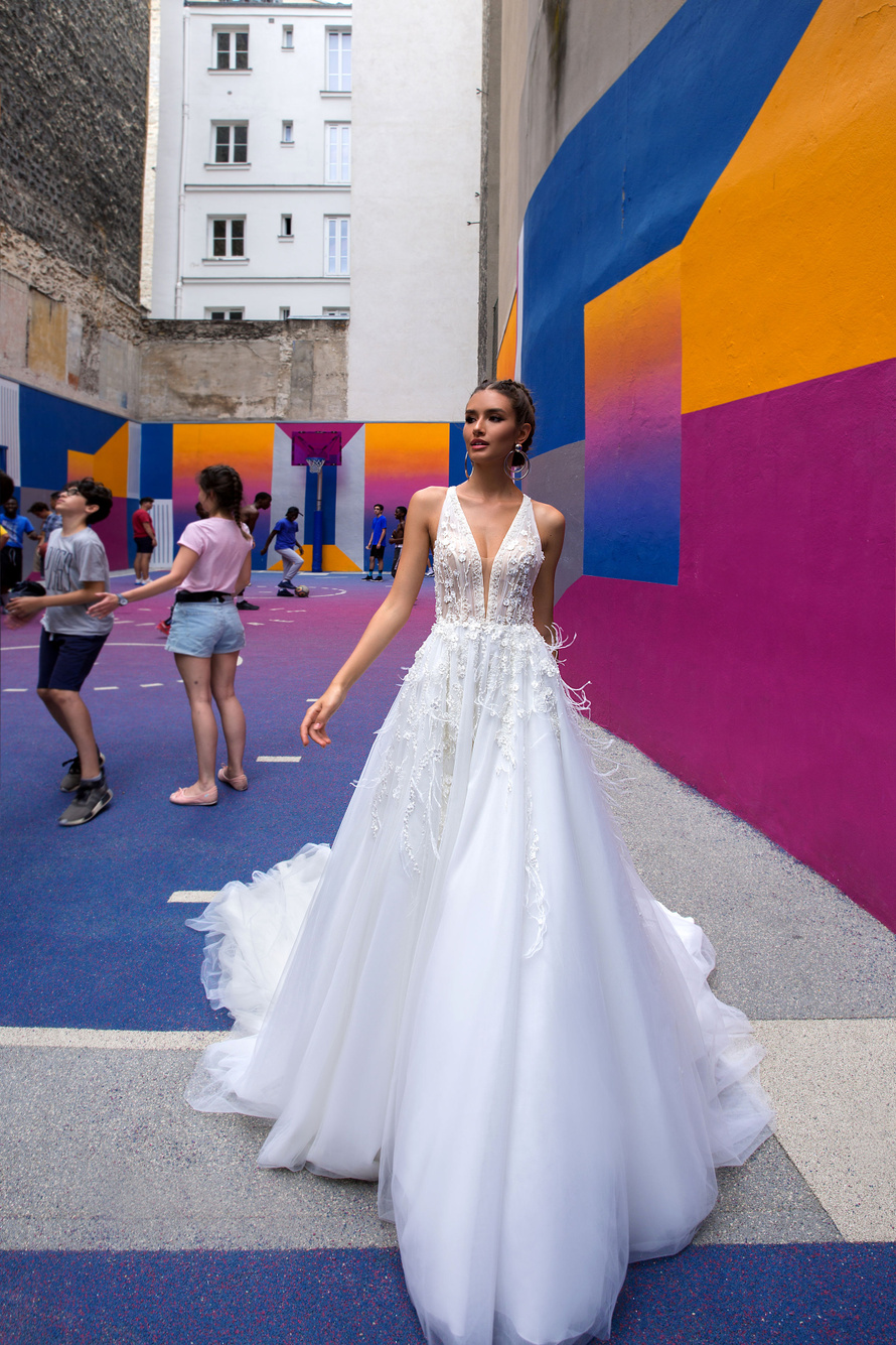 Купить свадебное платье «Найс» Кристал Дизайн из коллекции Париж 2019 в Краснодаре