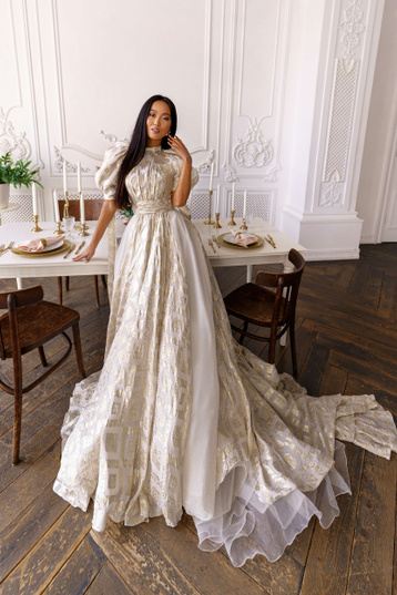 Купить свадебное платье «Муза с блеском» Рара Авис из коллекции Искра 2021 года в интернет-магазине