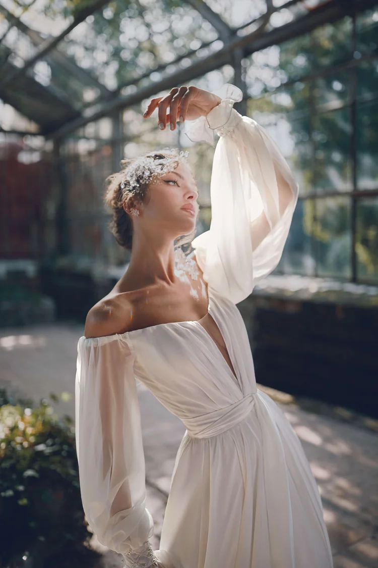 Купить свадебное платье «Дарина» Анже Этуаль из коллекции Леди Перл 2021 года в салоне «Мэри Трюфель» Дарина