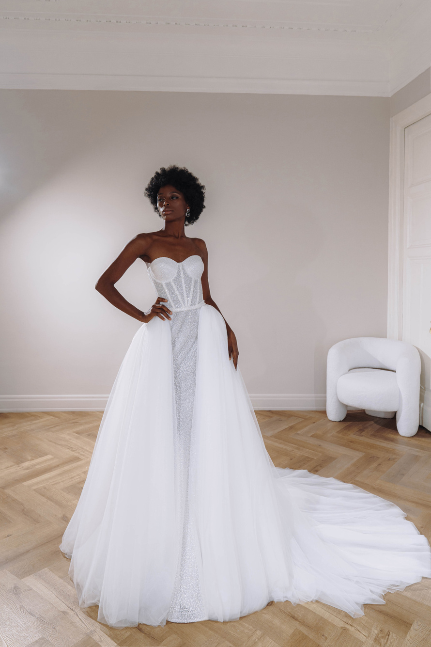 Купить свадебное платье «Лиана» Патрисия Кутюр из коллекции 2023 года в салоне «Мэри Трюфель»