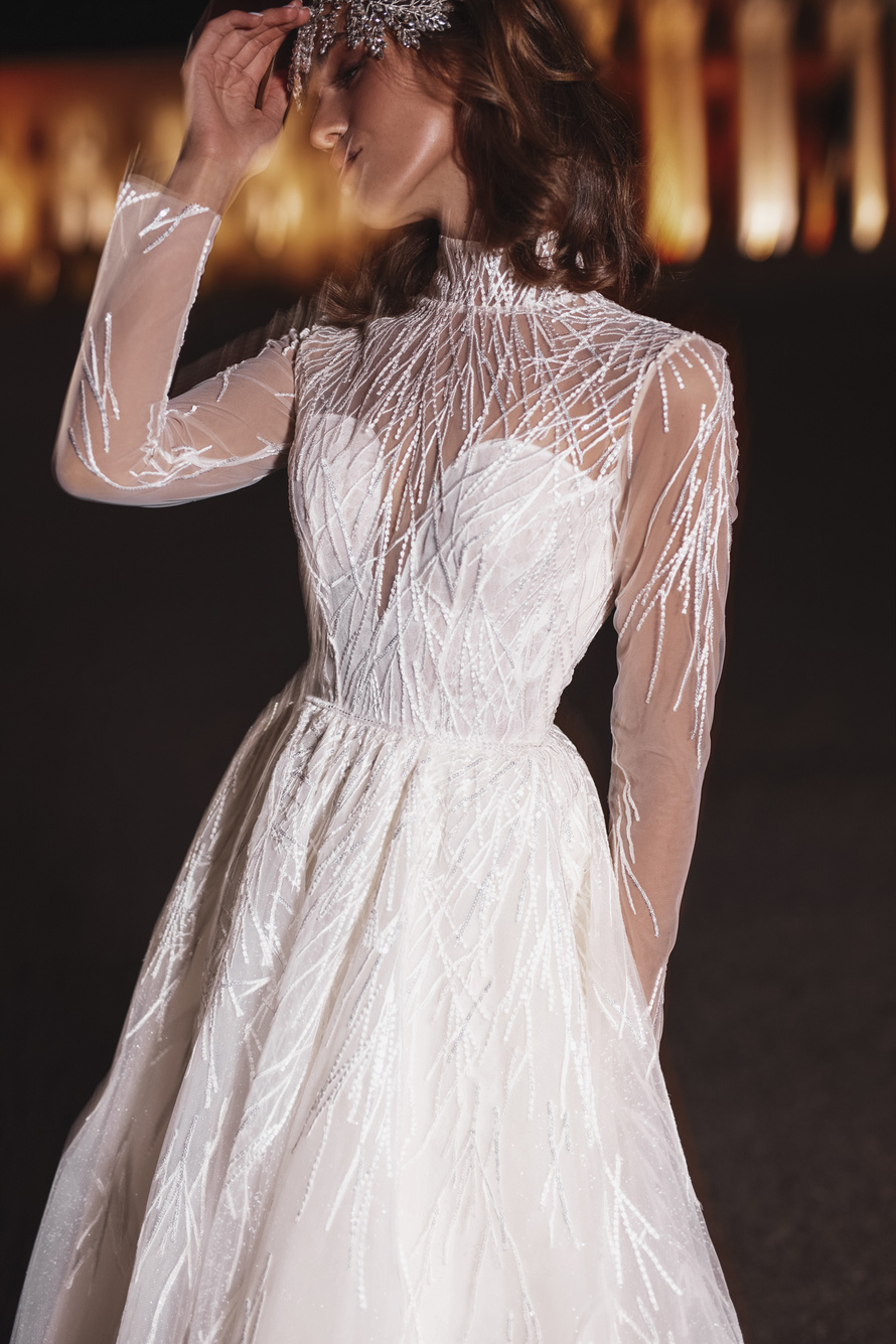 Купить свадебное платье «Монако» Анна Кузнецова из коллекции 2021 года в салоне «Мэри Трюфель»