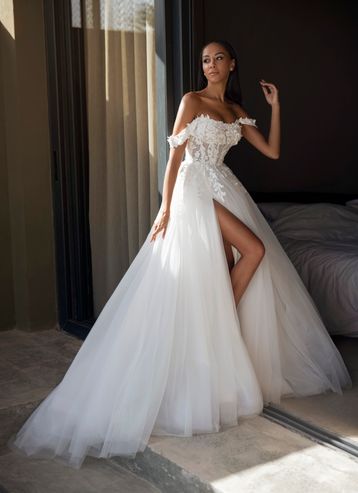 Buy Margo Natalia Romanova's wedding dress from the 2024 collection at the Mary Trufel boutique