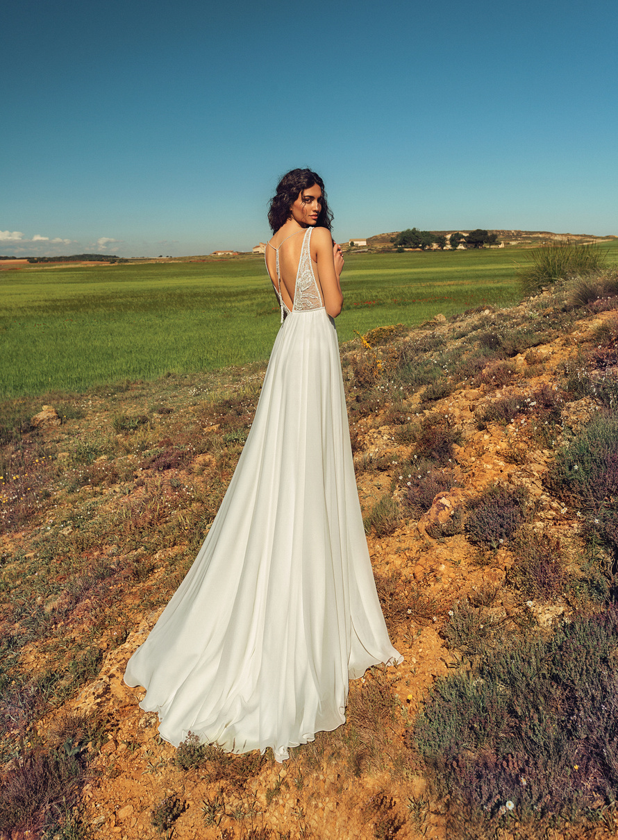 Купить свадебное платье «Моника» Татьяны Каплун из коллекции «Вайлд Винд 2019» в Краснодаре недорого