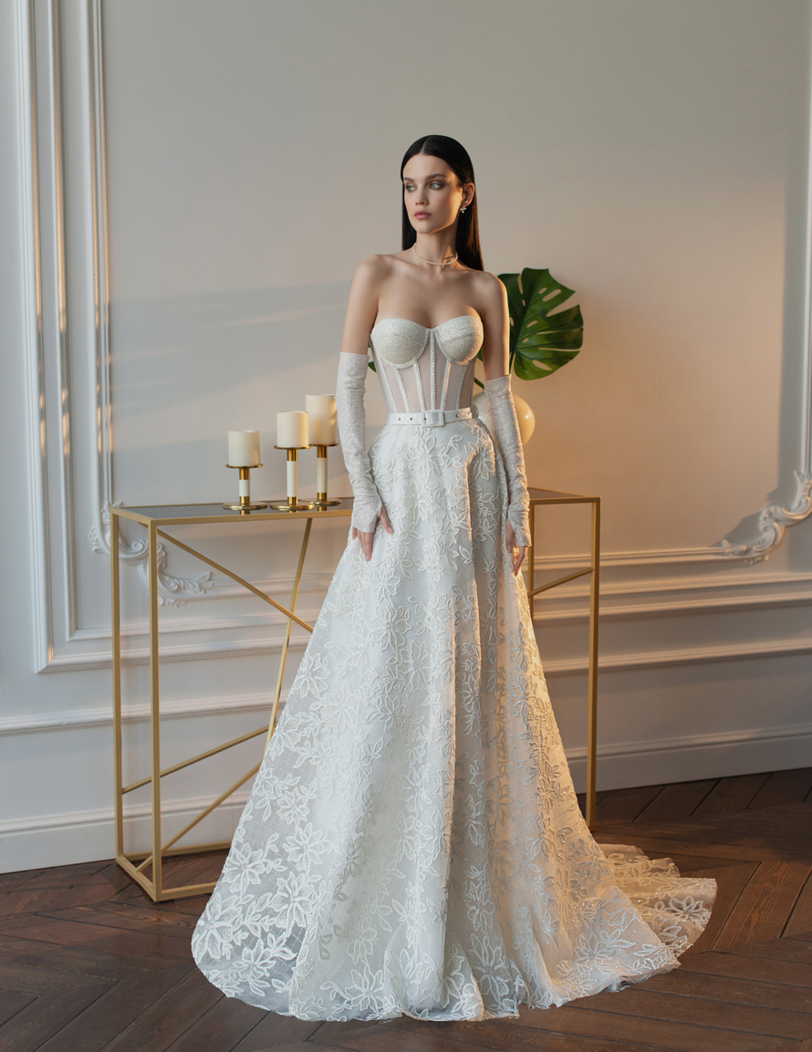 Купить свадебное платье «Исида» Татьяна Каплун из коллекции 2022 года в салоне «Мэри Трюфель»