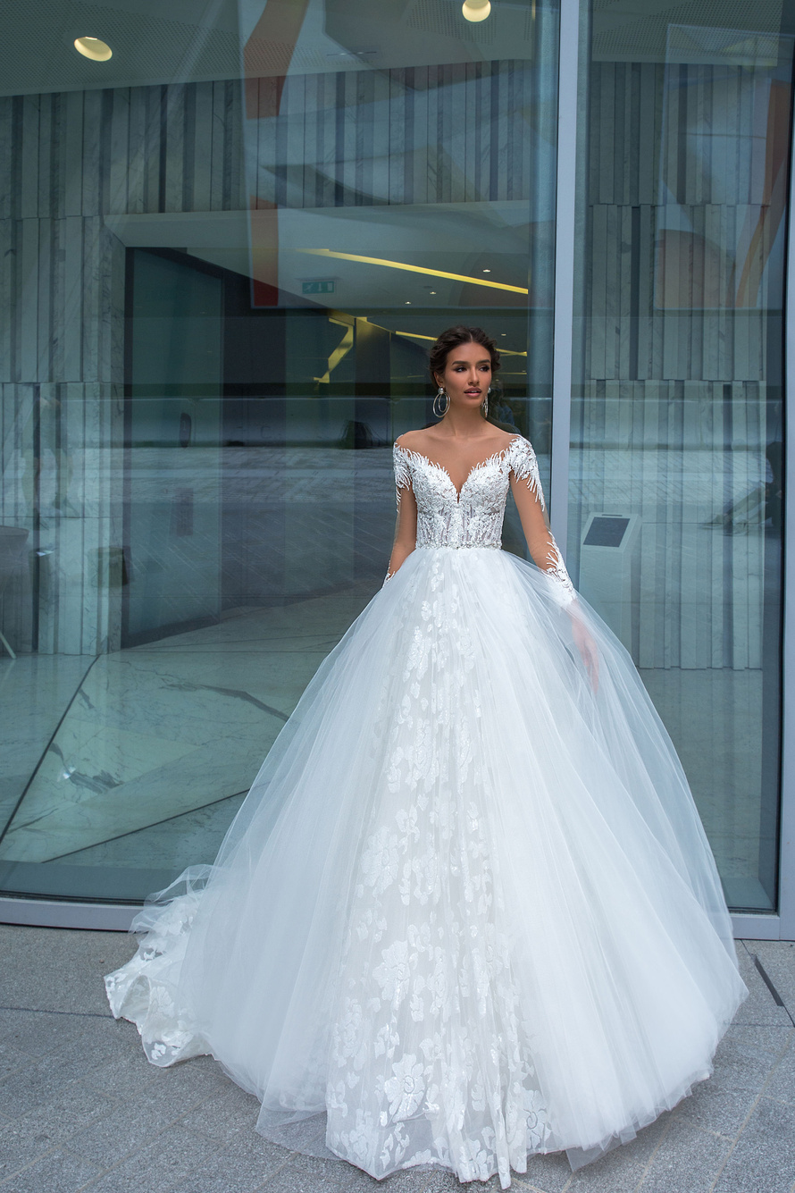 Купить свадебное платье «Маври» Кристал Дизайн из коллекции Париж 2019 в салоне «Мэри Трюфель»