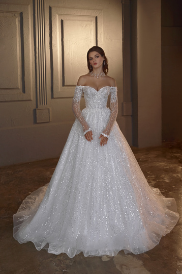 Купить свадебное платье «Мэриголд» Олег Бабуров из коллекции 2024 года в салоне «Мэри Трюфель»