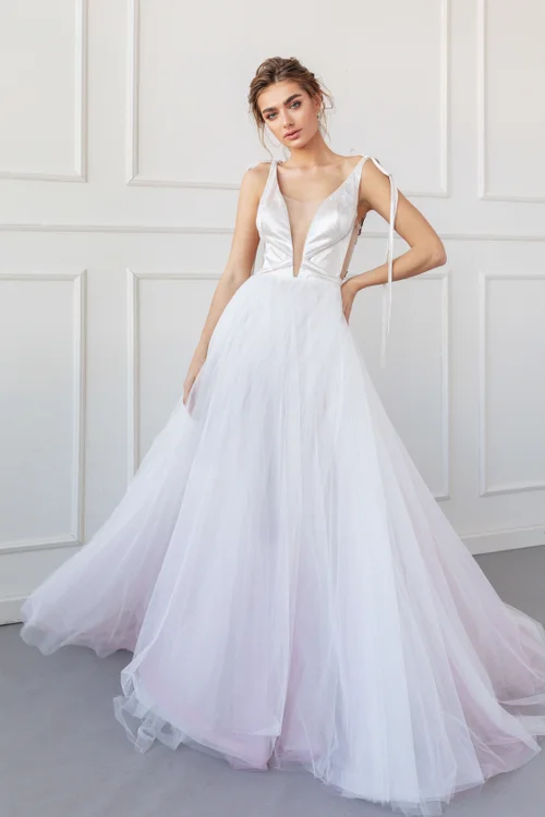 Купить свадебное платье «Нина» Анже Этуаль из коллекции 2020 года в салоне «Мэри Трюфель» Нина