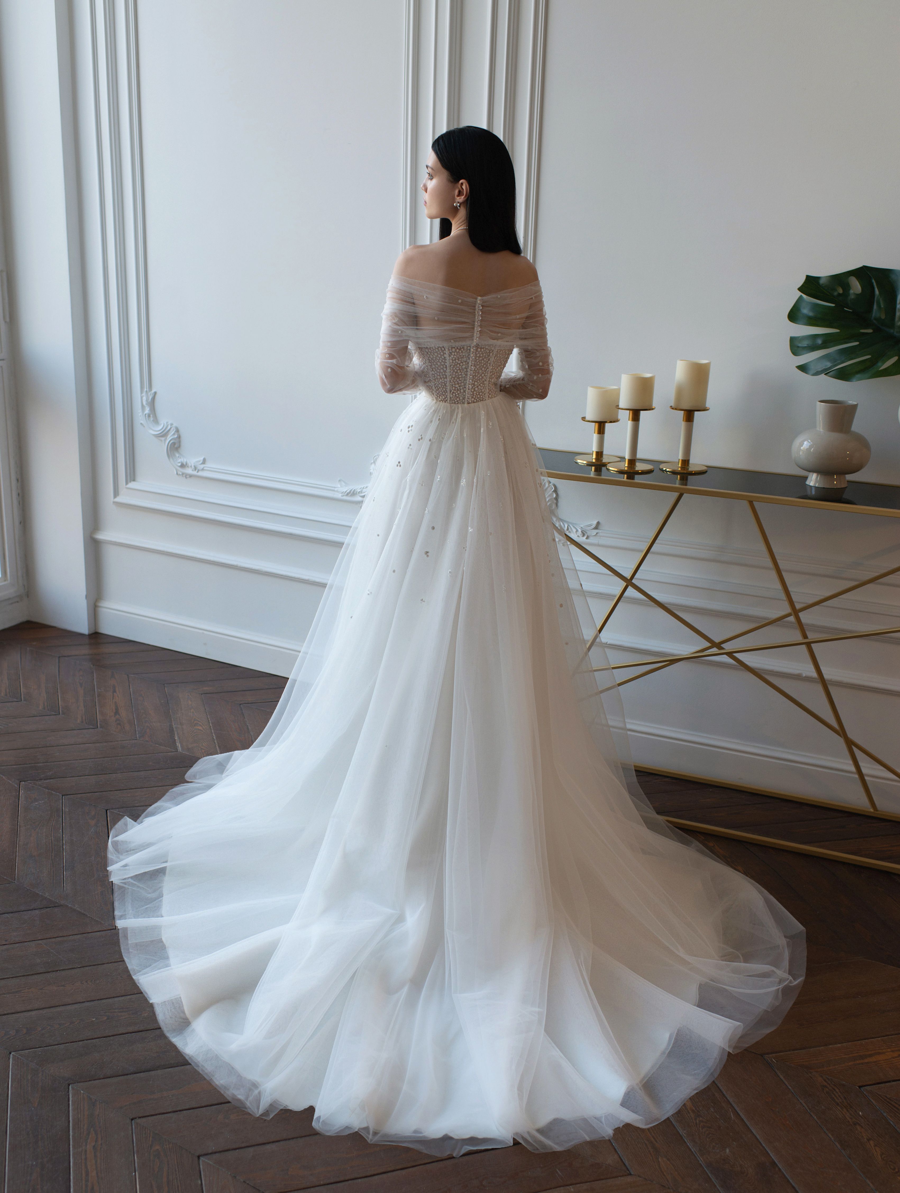 Купить свадебное платье «Нимфея» Татьяна Каплун из коллекции 2022 года в салоне «Мэри Трюфель»