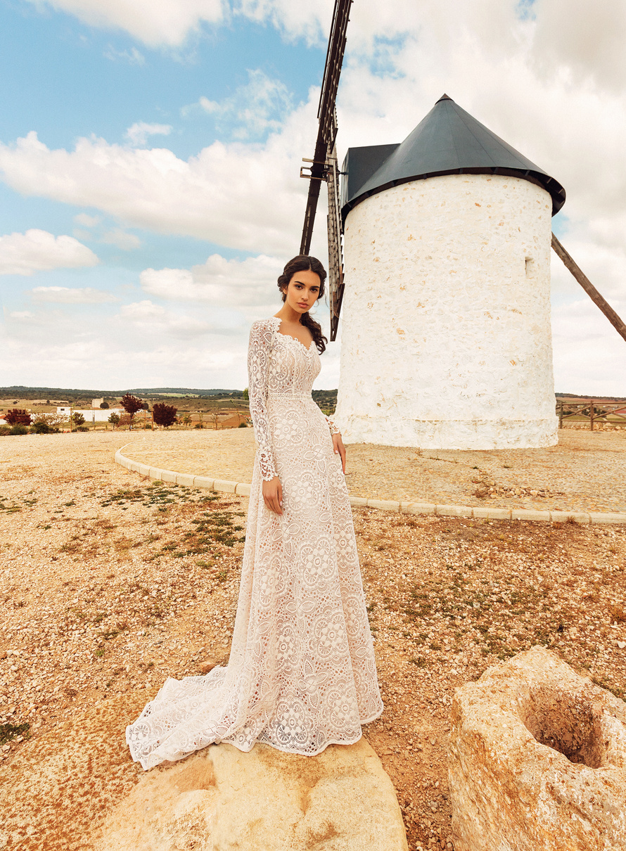Купить свадебное платье «Мирабелла» Татьяны Каплун из коллекции «Вайлд Винд 2019» в интернет-магазине