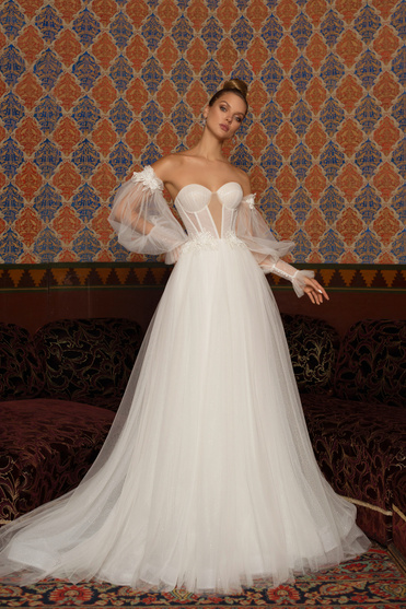 Купить свадебное платье «Азори» Мэрри Марк из коллекции Мистерия 2023 года в салоне «Мэри Трюфель»