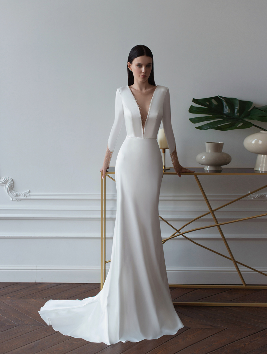 Купить свадебное платье «Нэтта» Татьяна Каплун из коллекции 2022 года в салоне «Мэри Трюфель»