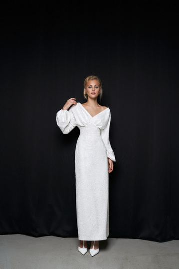 Свадебное платье «Ода глиттер» Марта — купить в Казани платье Ода из коллекции 2021 года