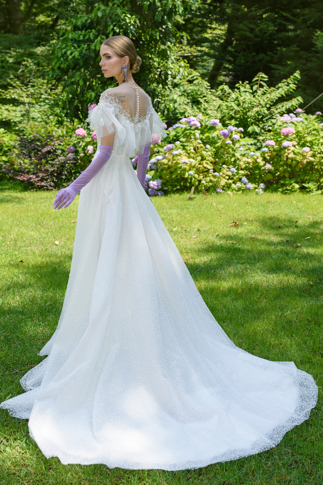 Купить свадебное платье «Ксени» Татьяна Каплун из коллекции Дыхание Времени 2023 года в салоне «Мэри Трюфель»