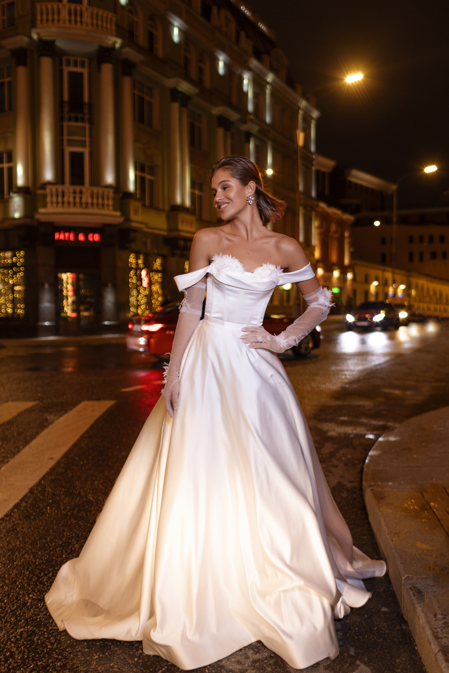 Купить свадебное платье «Лисиоле» Анна Кузнецова из коллекции Муза 2022 года в салоне «Мэри Трюфель»