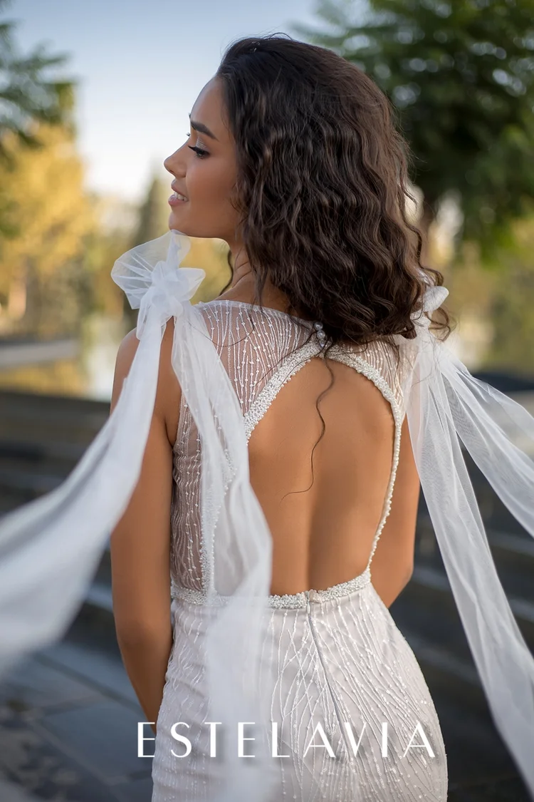 Свадебное платье Мэйбелайн Эстелавия — купить в Волгограде платье Мэйбелайн из коллекции "Зеркало души" 2021 Мэйбелайн