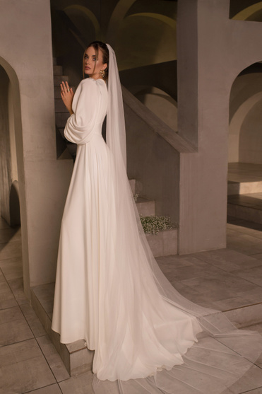 Купить свадебное платье «Либерта» Мэрри Марк из коллекции Минимализм 2023 года в салоне «Мэри Трюфель»