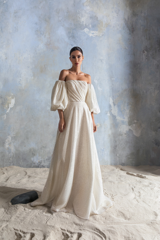 Купить свадебное платье «Вилена» Секрет Споса из коллекции Блеск 2022 года в салоне «Мэри Трюфель»