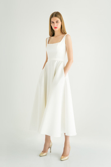 Купить свадебное платье «Влада Миди» Юнона из коллекции 2020 года в салоне «Мэри Трюфель»