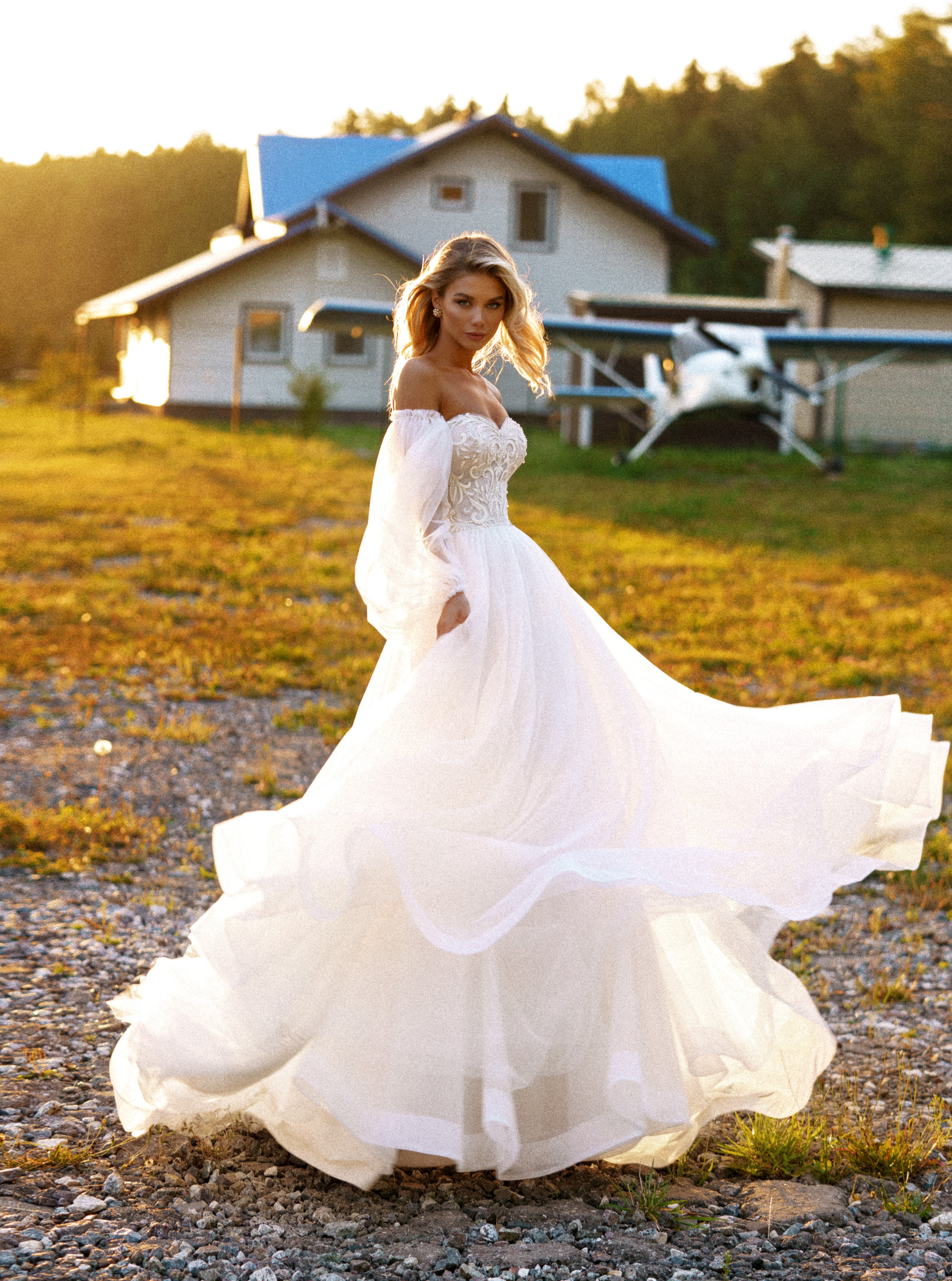 Купить свадебное платье «Фейн» Натальи Романовой из коллекции 2021 в салоне «Мэри Трюфель»