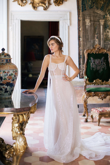 Купить свадебное платье «Эль» Анже Этуаль из коллекции 2020 года в салоне «Мэри Трюфель»