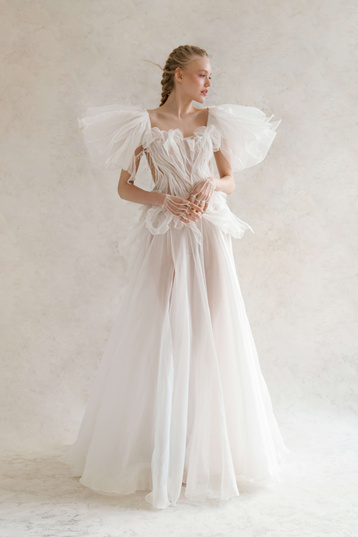 Купить свадебное платье «Минерал» Рара Авис из коллекции Аммонит 2024 года в салоне «Мэри Трюфель»