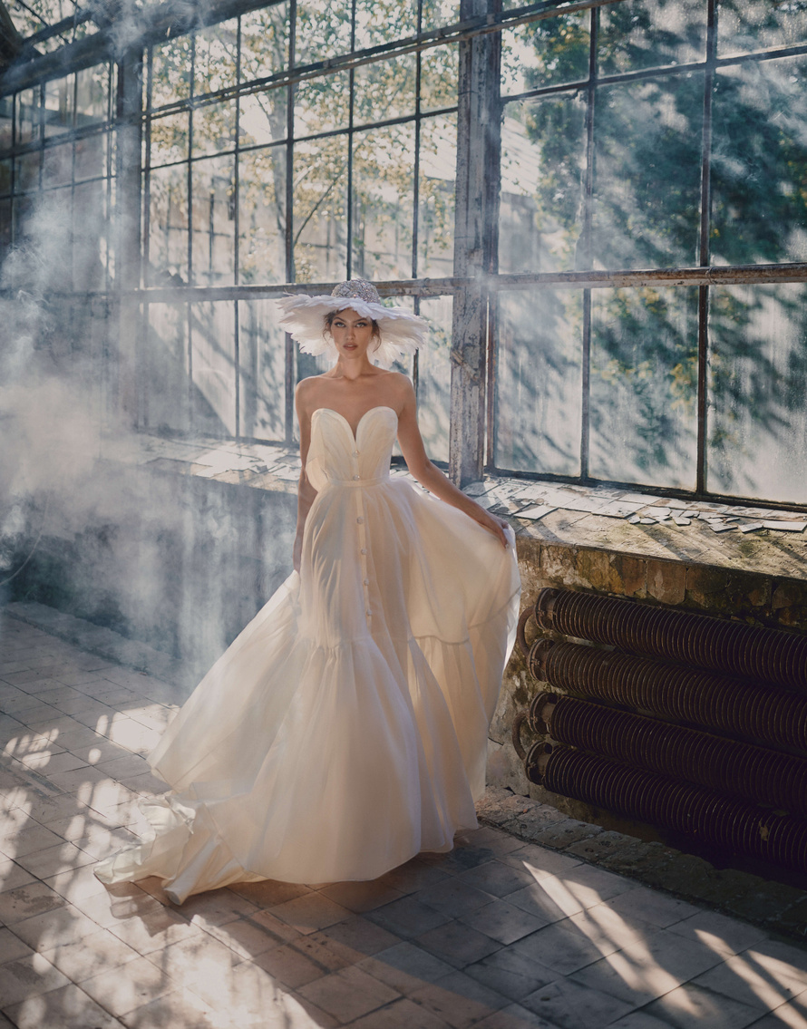 Купить свадебное платье «Элен» Анже Этуаль из коллекции Леди Перл 2021 года в салоне «Мэри Трюфель»